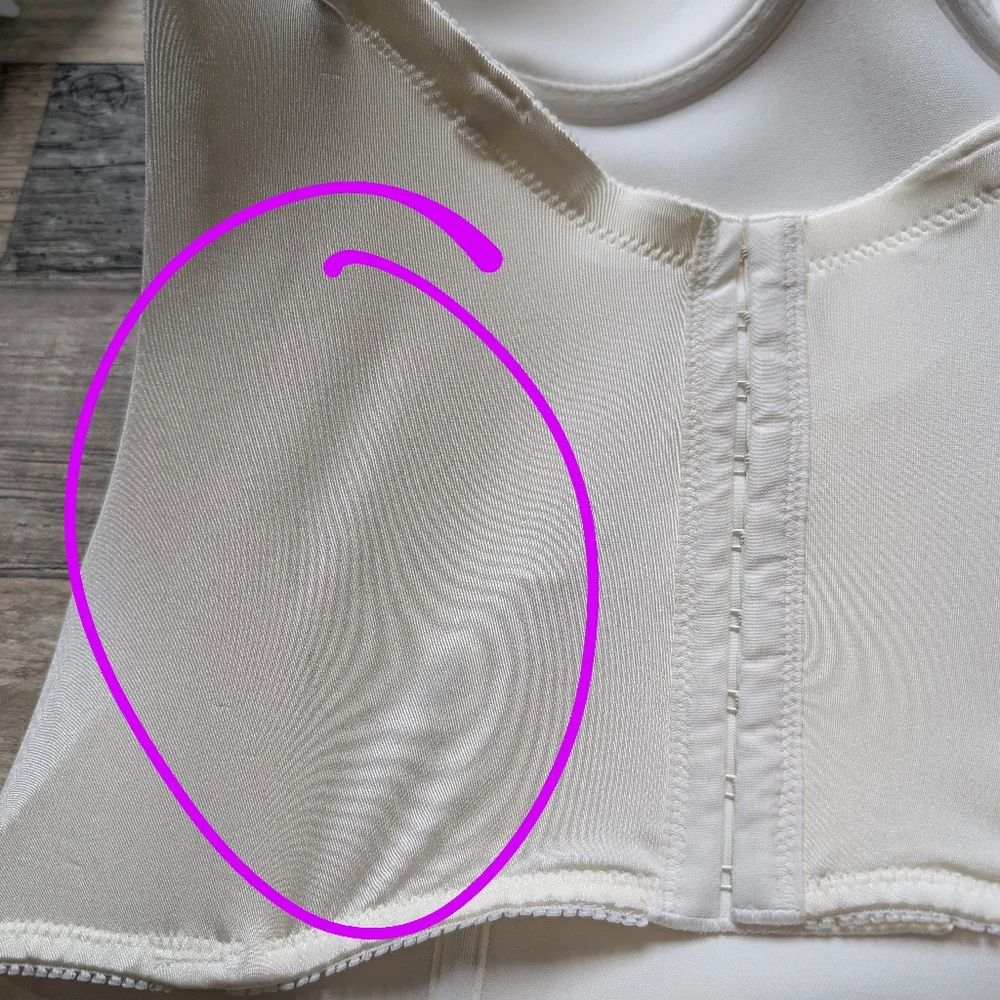 Dominique bone colored lightly lined underwire corset size 36B NWT - Picture 5 of 9